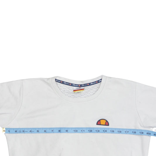 Womens UK Size XS ellesse White Pullover Sweatshirt