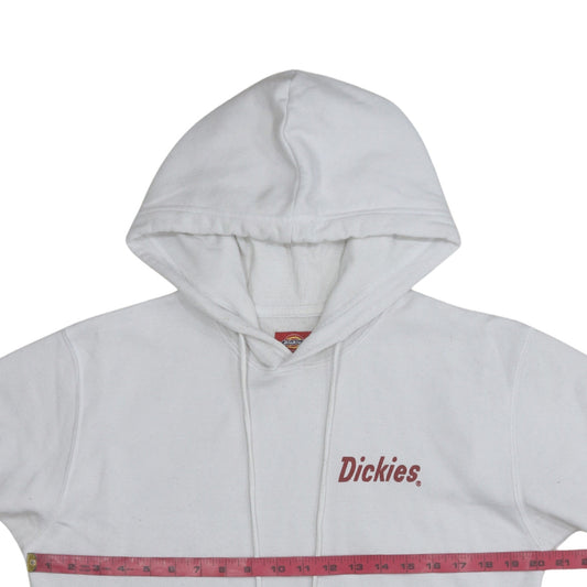 Mens UK Size L Dickies White Pullover Hoodie