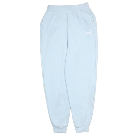 Womens UK Size M PUMA Regular Fit Sweatpants Blue Trousers