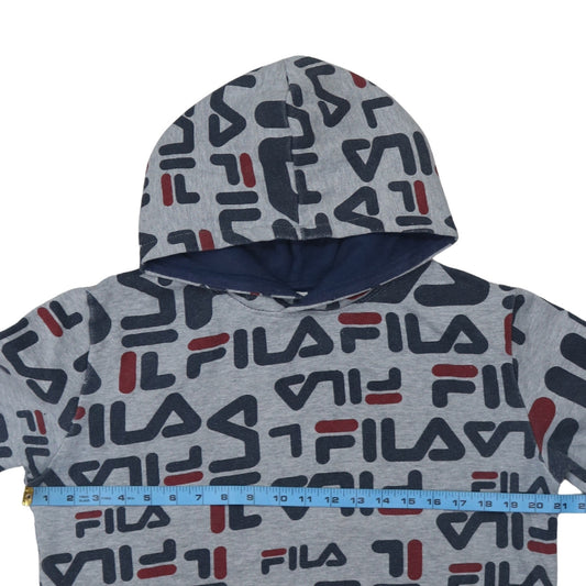 Boys UK Size 20 Plus FILA Grey Pullover Hoodie