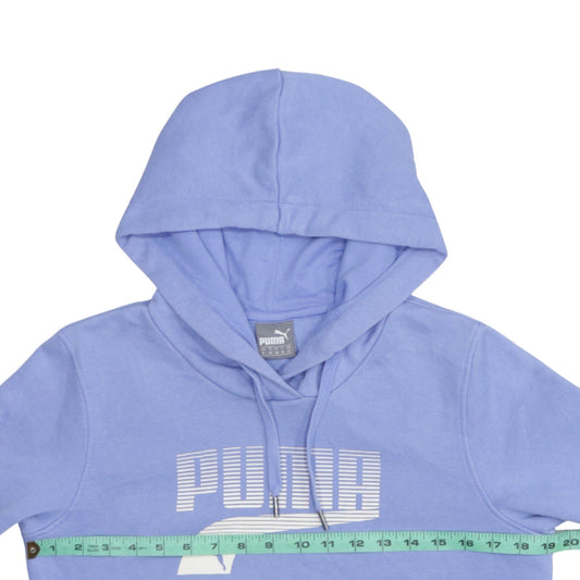 Womens UK Size 12 PUMA Blue Pullover Hoodie