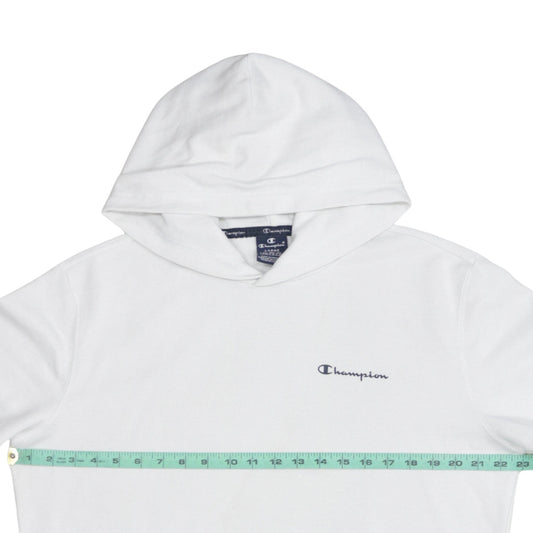 Mens UK Size L Champion White Pullover Hoodie