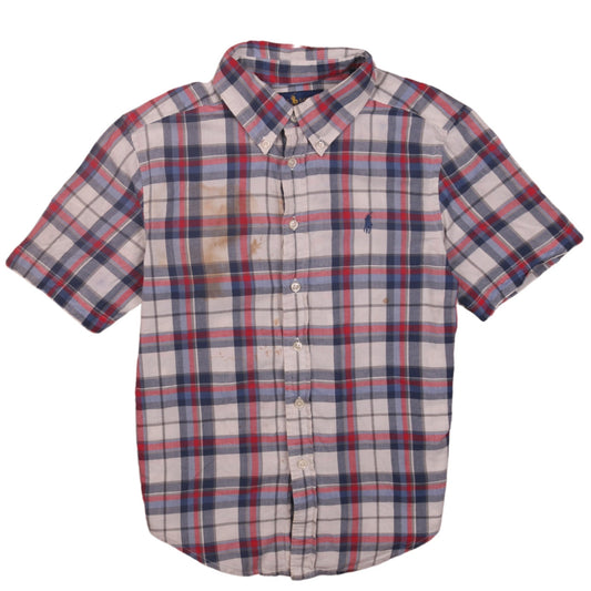 Boys UK Size 10-12 Years Ralph Lauren Multicoloured Basic Button-Up