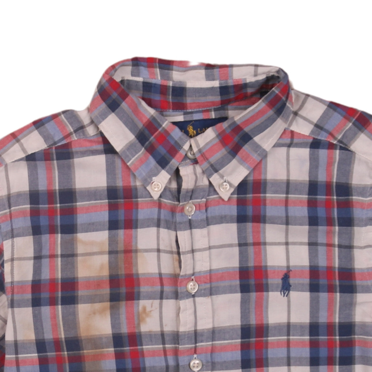 Boys UK Size 10-12 Years Ralph Lauren Multicoloured Basic Button-Up