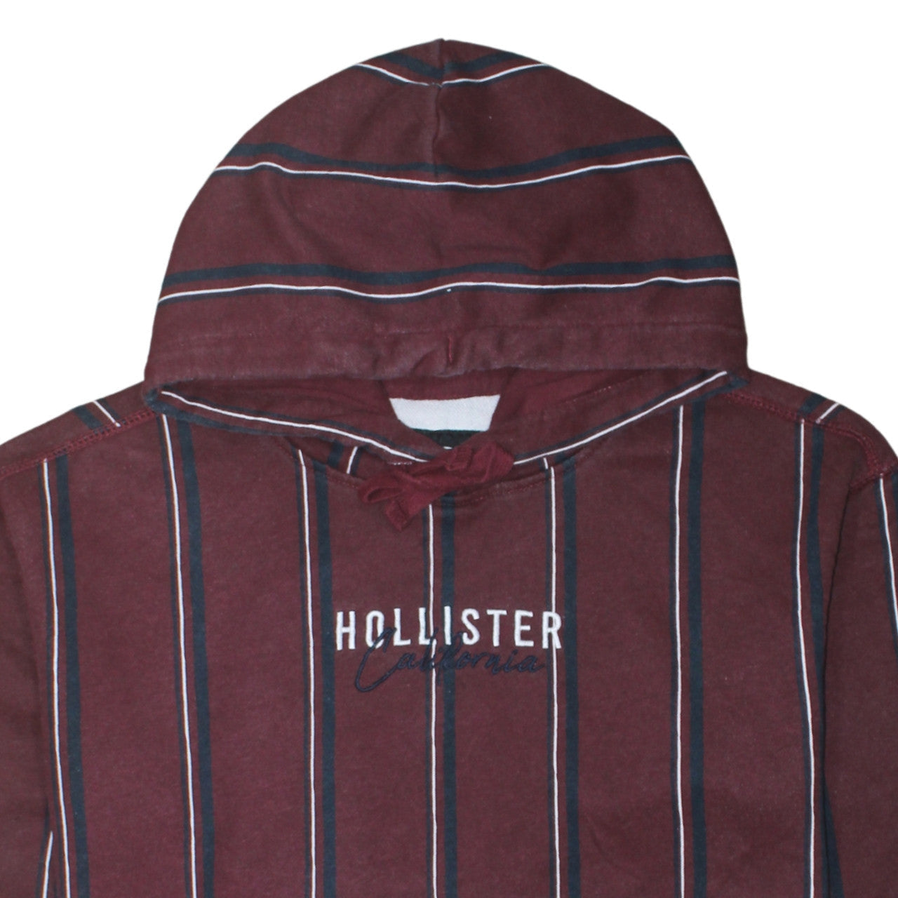 Mens UK Size S Hollister Red Pullover Hoodie