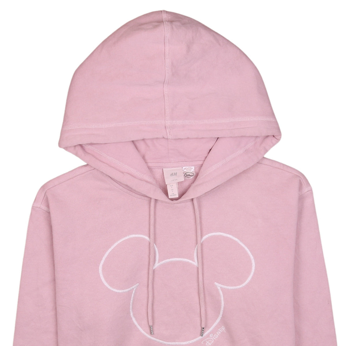Womens UK Size S H&M Pink Pullover Hoodie