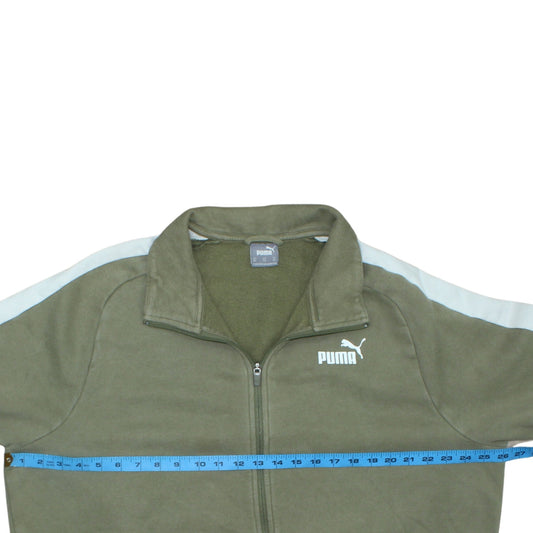 Puma Men's Green 2XL Full Zip Track Jacket Fleece