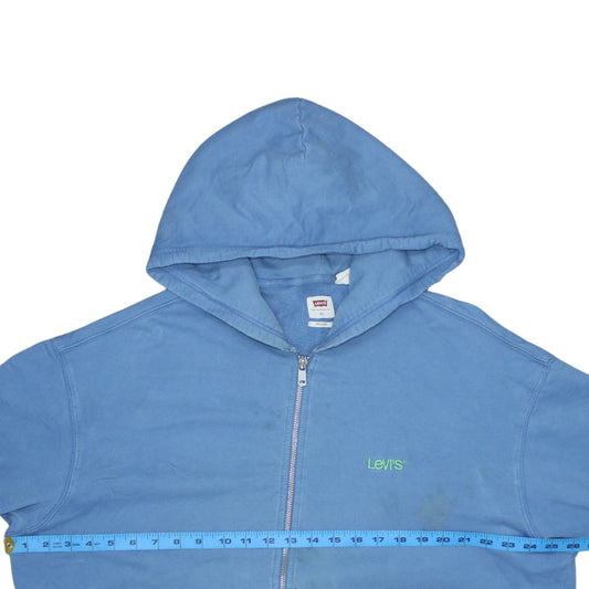 Mens UK Size XL Levi's Blue Full Zip Hoodie