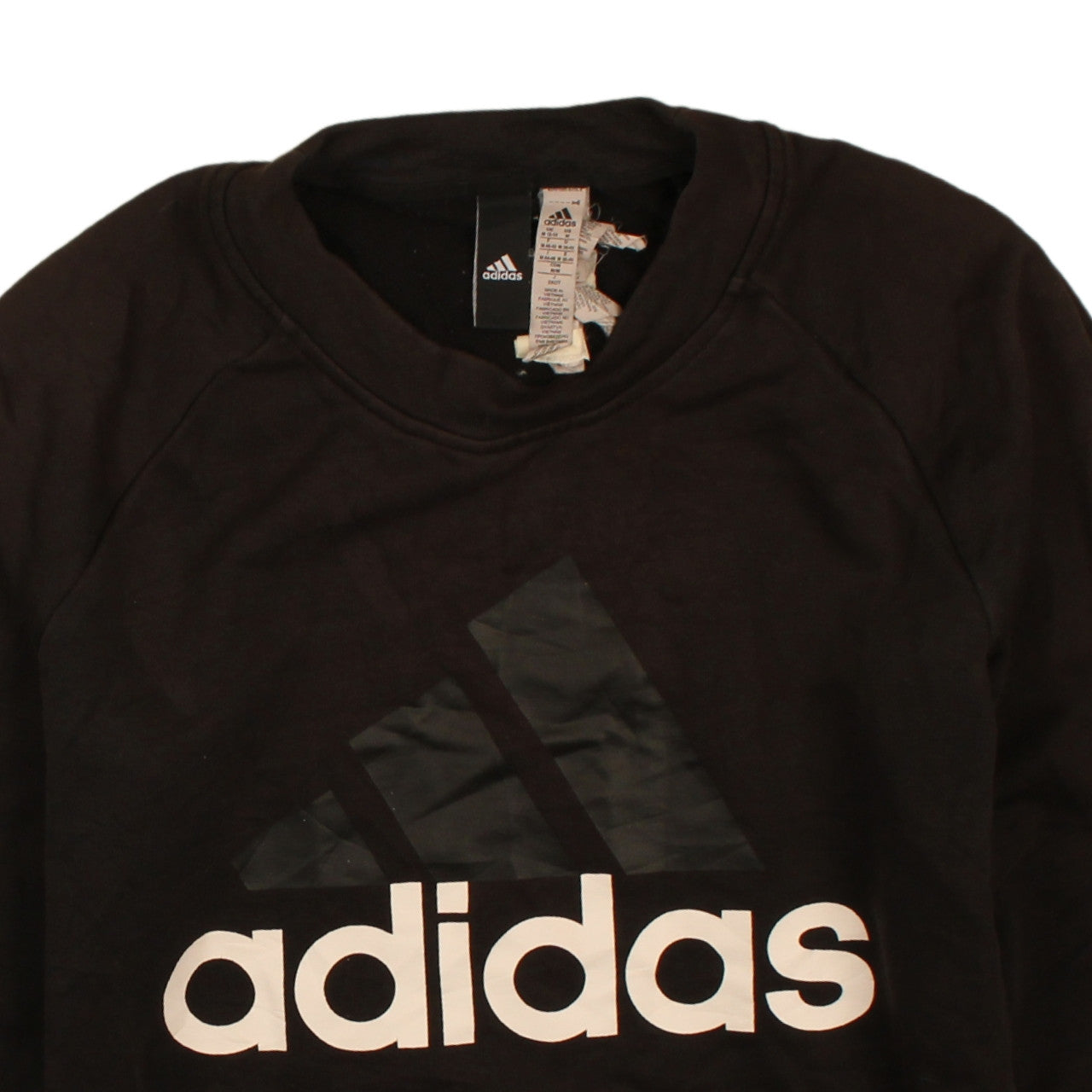 Womens UK Size M adidas Black Pullover Sweatshirt