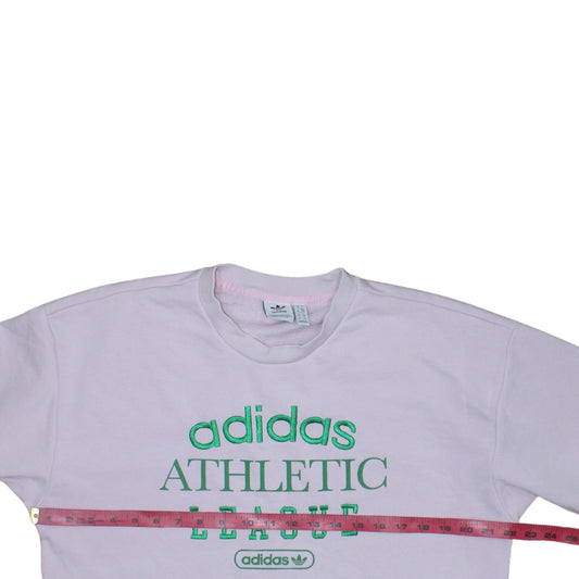 Womens UK Size 10 adidas White Pullover Sweatshirt