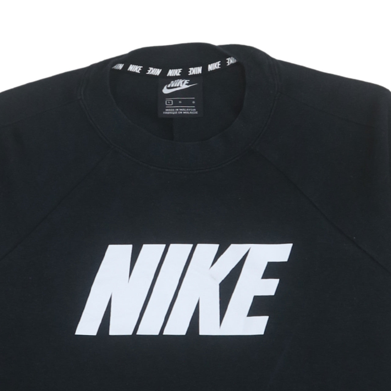Womens UK Size L Nike Black Pullover Sweatshirt