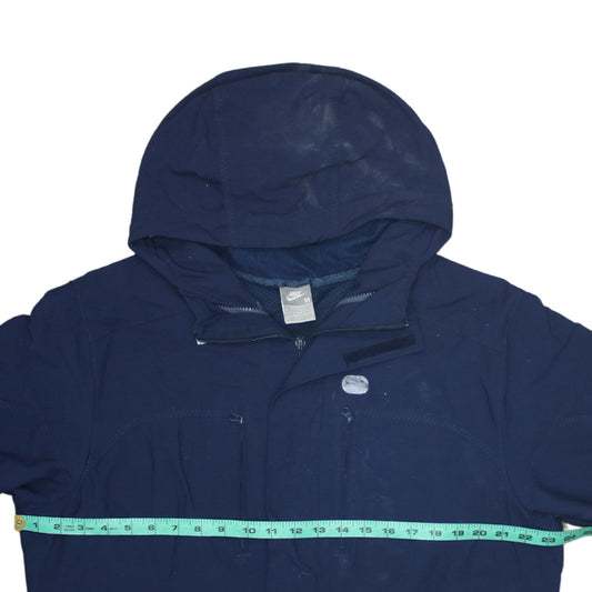 Mens UK Size M Nike Blue Parka Coat