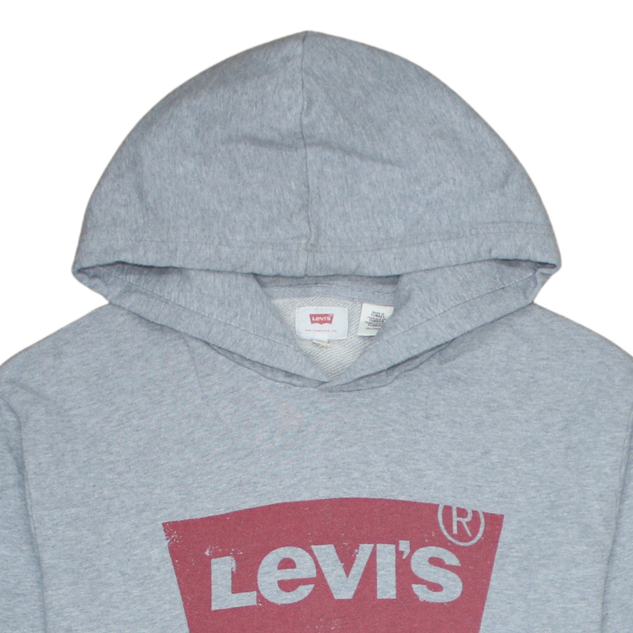 Mens UK Size 2XL Levi's Grey Pullover Hoodie