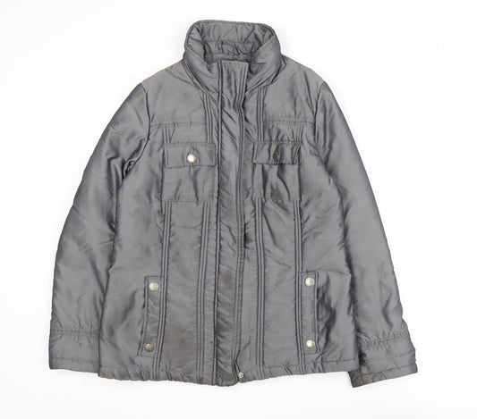 Womens UK Size 10 Maine New England Grey Puffer Jacket