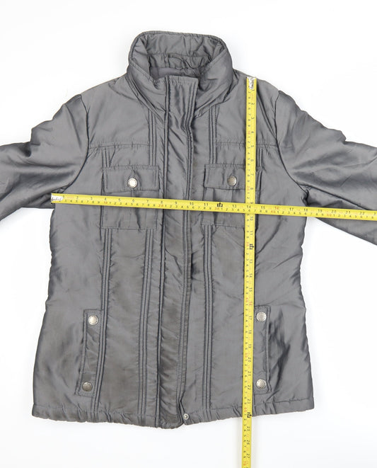Womens UK Size 10 Maine New England Grey Puffer Jacket