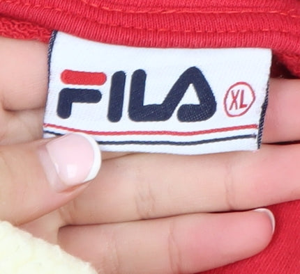 Mens UK Size XL FILA Multicoloured Pullover Hoodie