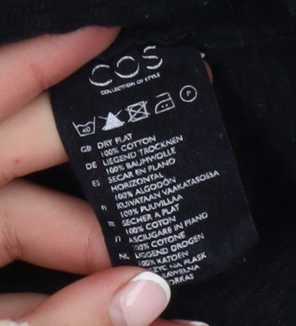Womens UK Size XS COS Black Pullover Jumper