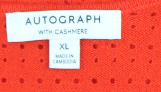 Womens UK Size XL Marks and Spencer Red Camisole Tank