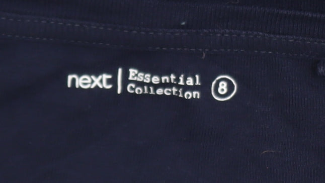 Womens UK Size 8 NEXT Blue Basic T-Shirt