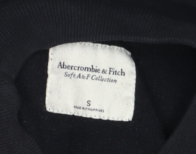 Womens UK Size S Abercrombie & Fitch Black Pullover Sweatshirt