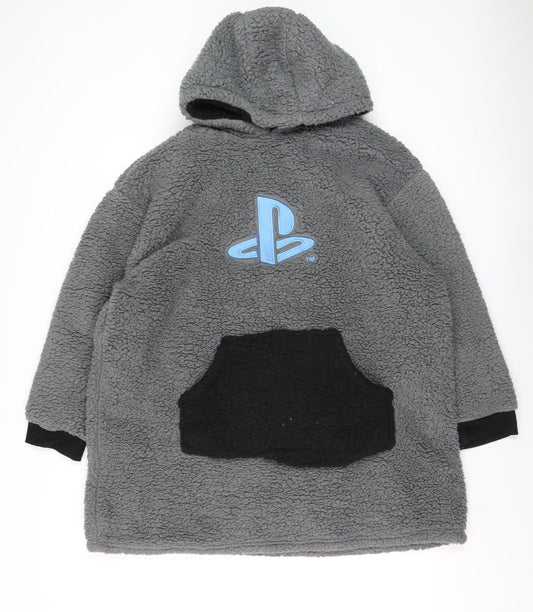 Boys UK Size L PlayStation Grey Robe