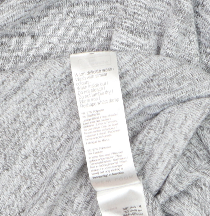 Womens UK Size M New Look Grey Basic T-Shirt