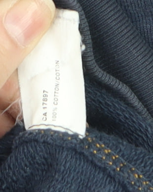 GAP Men's Blue Full Zip Cotton Hoodie Jacket Size M