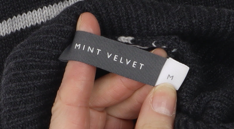 Womens UK Size M Mint Velvet Black Pullover Jumper
