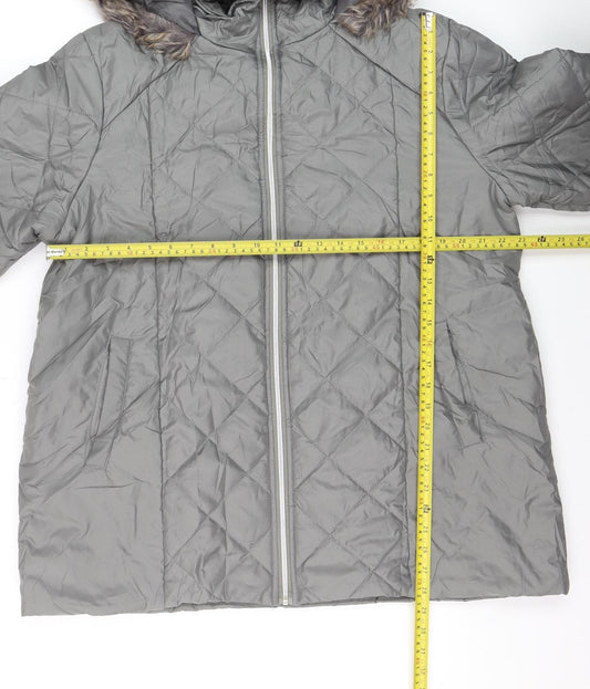 Mens UK Size L ANNE DE LANCAY Grey Puffer Jacket