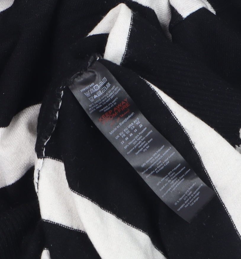 Womens UK Size 22 Boohoo Black Pullover Jumper