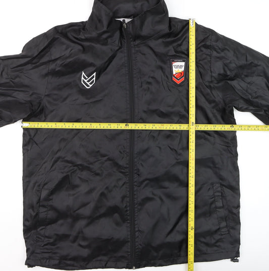 APX Men's Black XL Windbreaker Jacket Lightweight Full Zip Sportswear