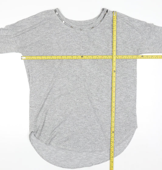 Womens UK Size L Matalan Grey Basic T-Shirt