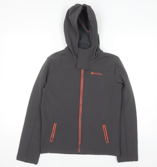 Boys UK Size 11-12 Years Mountain Warehouse Grey Soft Shell
