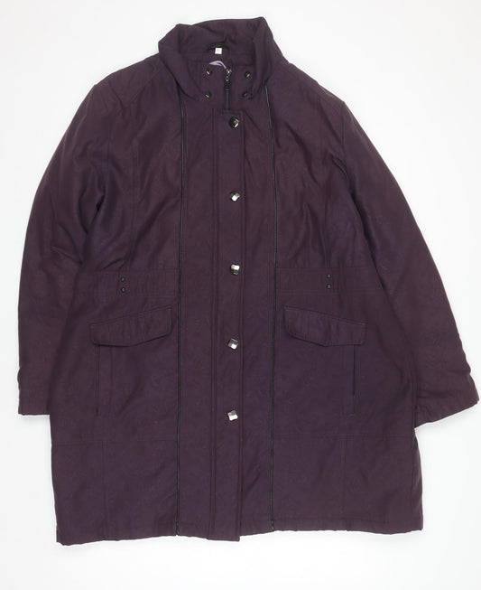 Womens UK Size XL Klass Purple Overcoat