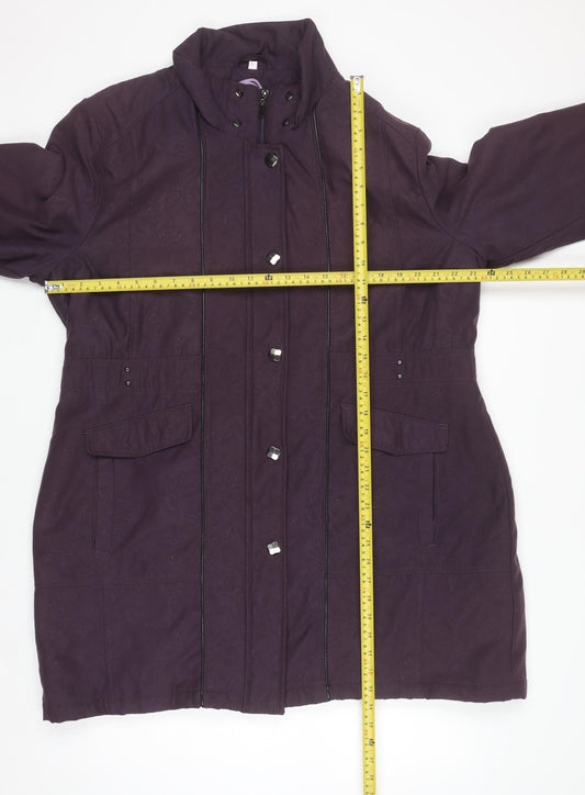 Womens UK Size XL Klass Purple Overcoat