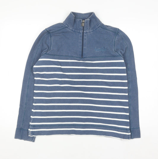 Womens UK Size 10 Weird Fish Blue Pullover Sweatshirt