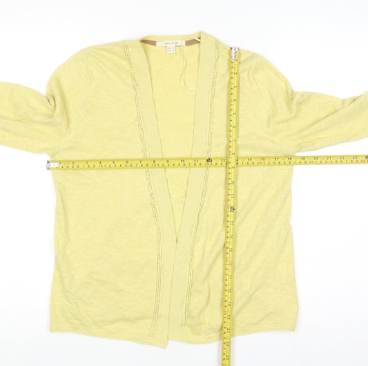 Womens UK Size 8 White Stuff Yellow Cardigan Jumper