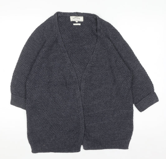 FatFace Women's Blue Knit Open Front Cardigan Size 12