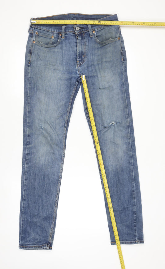 Womens UK Size 12 Levi's Slim Fit Jeans Blue Trousers