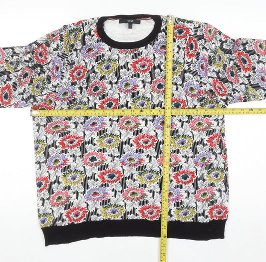 Womens UK Size L NEXT Multicoloured Pullover Jumper
