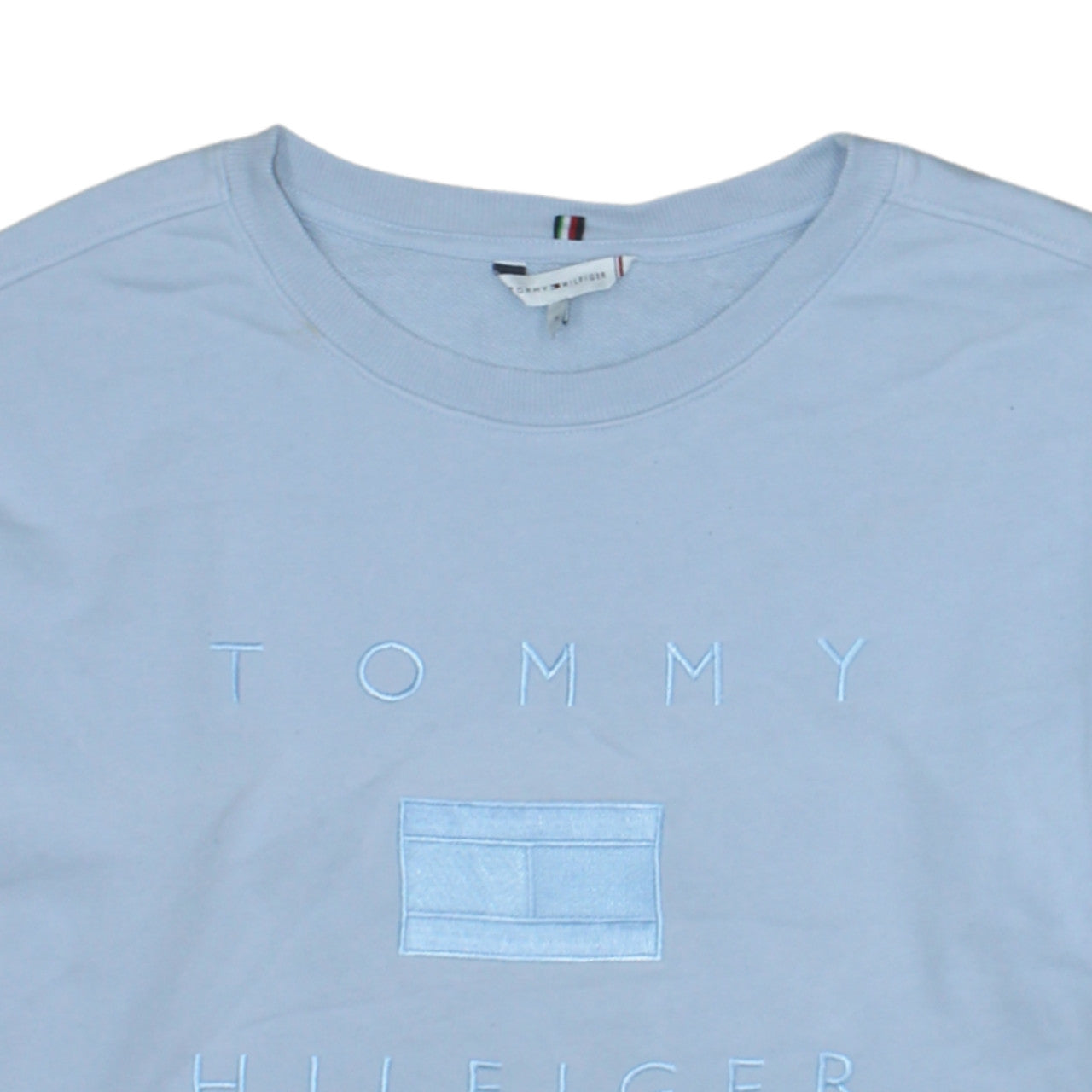 Mens UK Size S Tommy Hilfiger Blue Pullover Sweatshirt