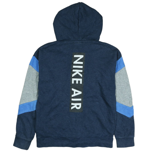 Boys UK Size 12-13 Years Nike Blue Full Zip Hoodie