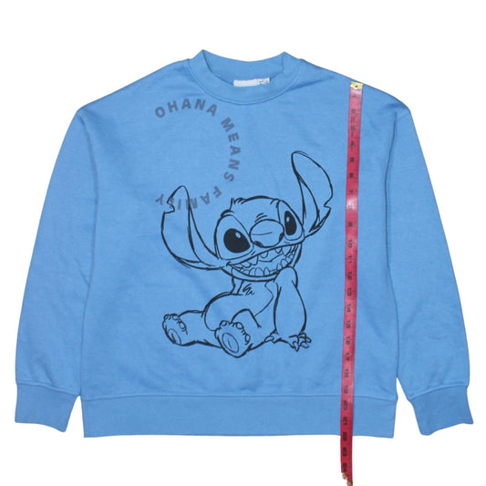 Womens UK Size XS Disney Blue Pullover Sweatshirt