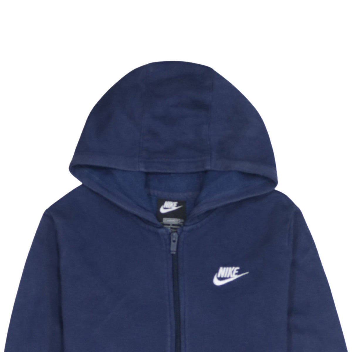 Additional view of Nike boys’ blue full zip hoodie l 147-158cm logo lightweight casual
