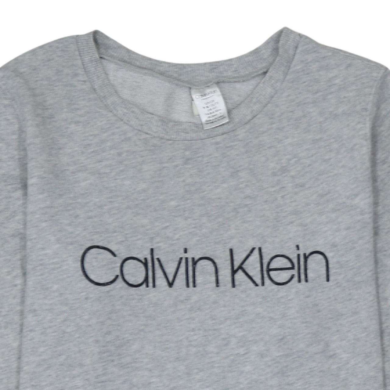 Womens UK Size S Calvin Klein Grey Pullover Sweatshirt