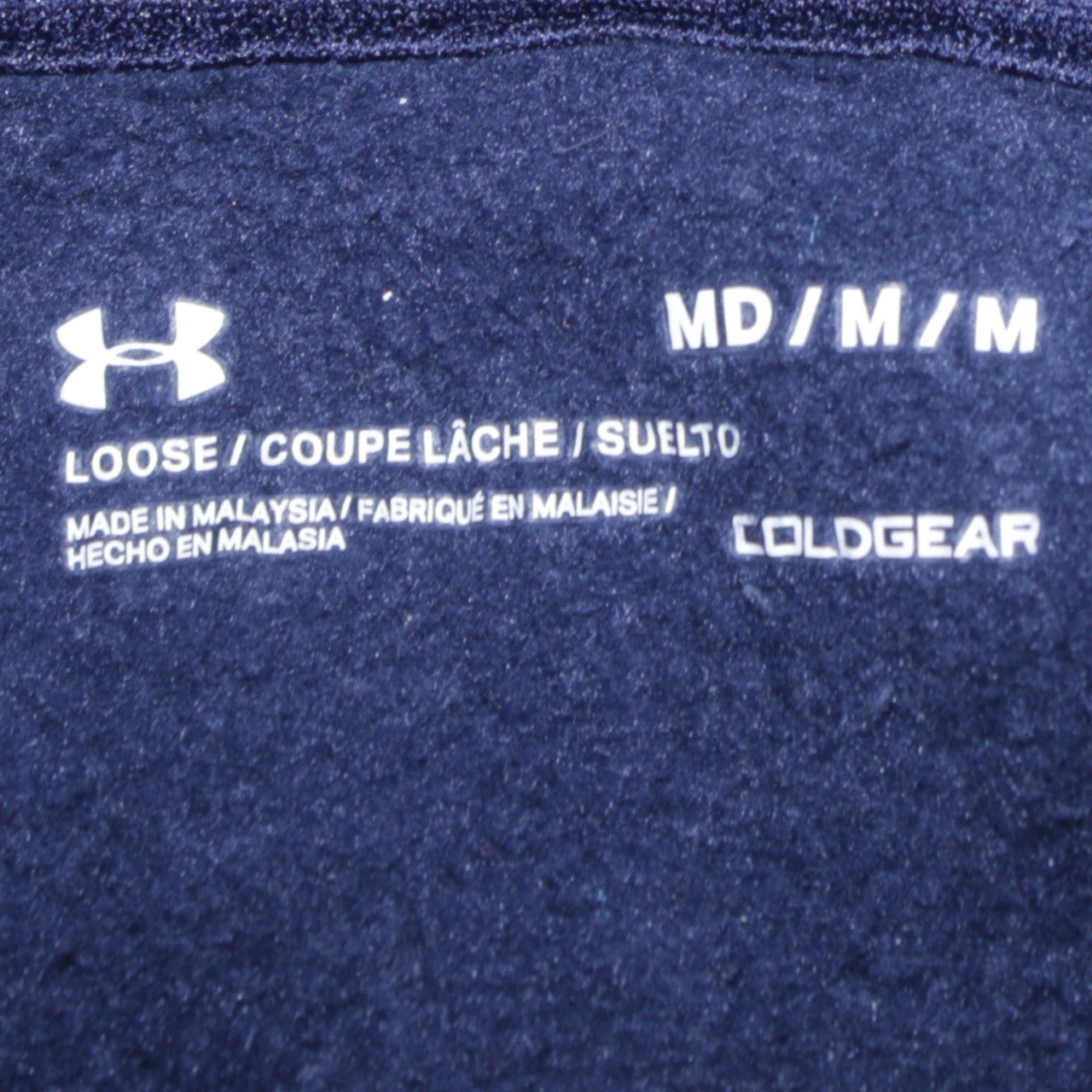 Mens UK Size M Under armour Blue Pullover Hoodie