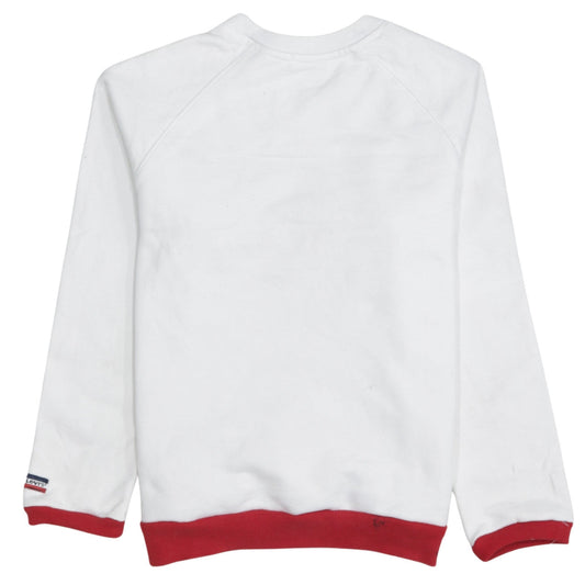Mens UK Size M Levi's White Pullover Sweatshirt