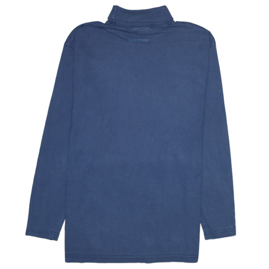 Mens UK Size L Quiksilver Blue Pullover Sweatshirt
