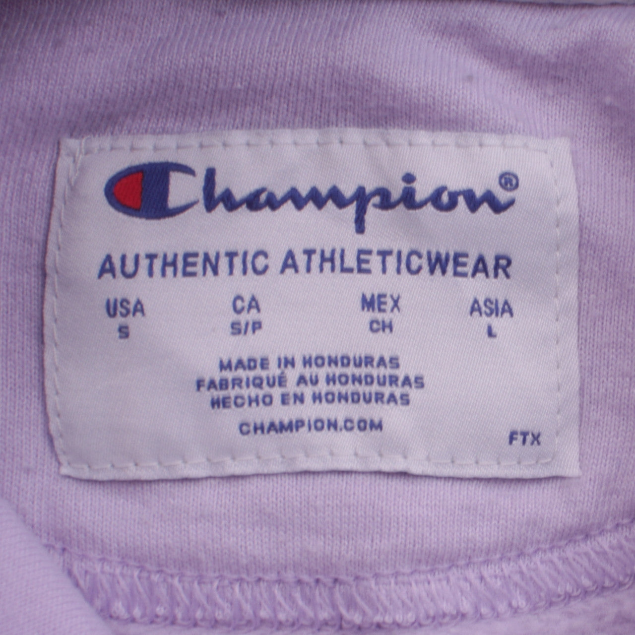 Womens UK Size S Champion Purple Pullover Hoodie
