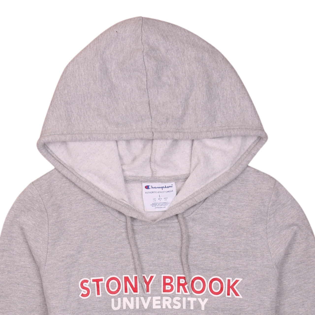 Womens UK Size L Champion Grey Pullover Hoodie